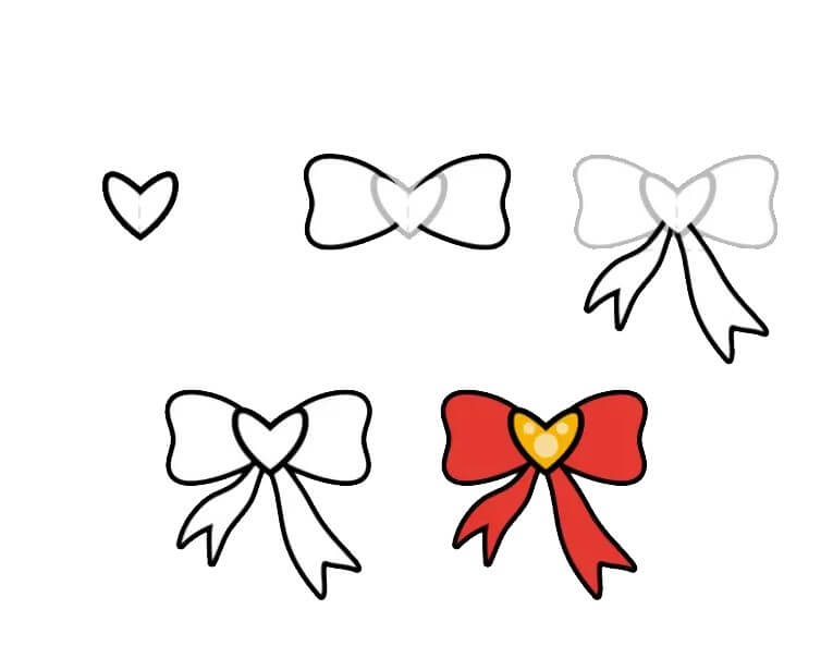 bow tie idea (25) Drawing Ideas