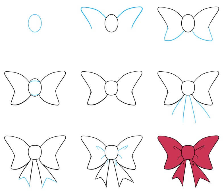 Bow tie Drawing Ideas