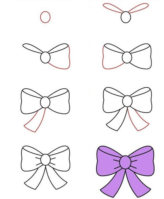 How to draw bow tie idea (7)