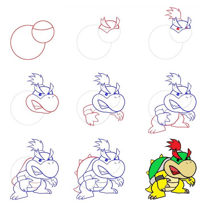 Bowser Drawing Ideas
