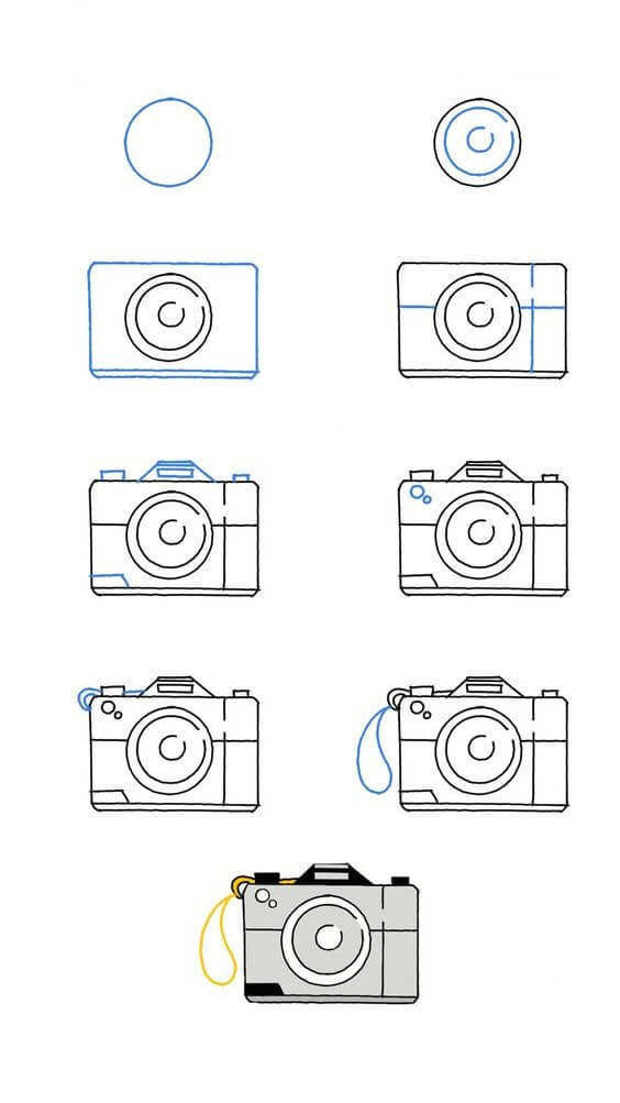 How to draw Camera idea (2)