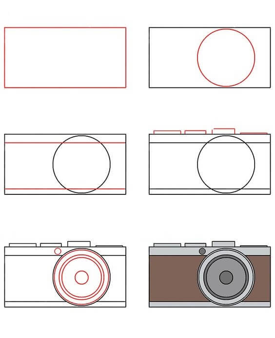 How to draw Camera idea (23)