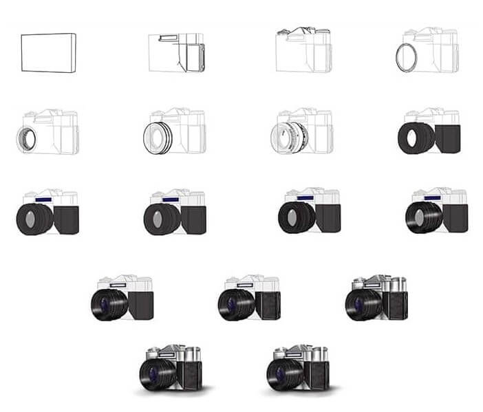 How to draw Camera idea (24)