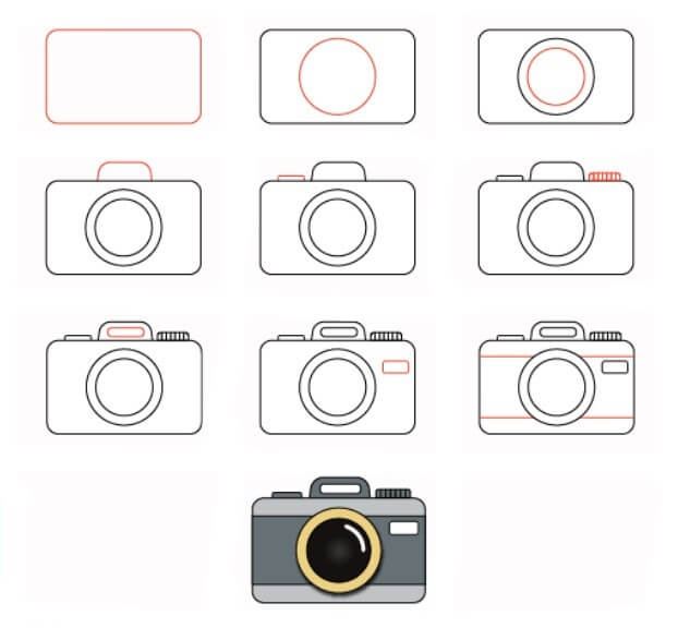 How to draw Camera idea (26)