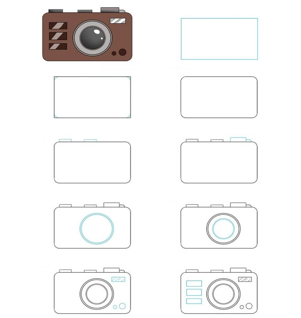 How to draw Camera idea (3)