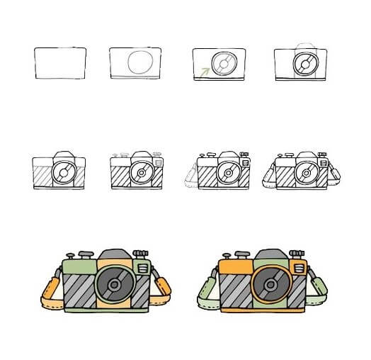 How to draw Camera idea (6)