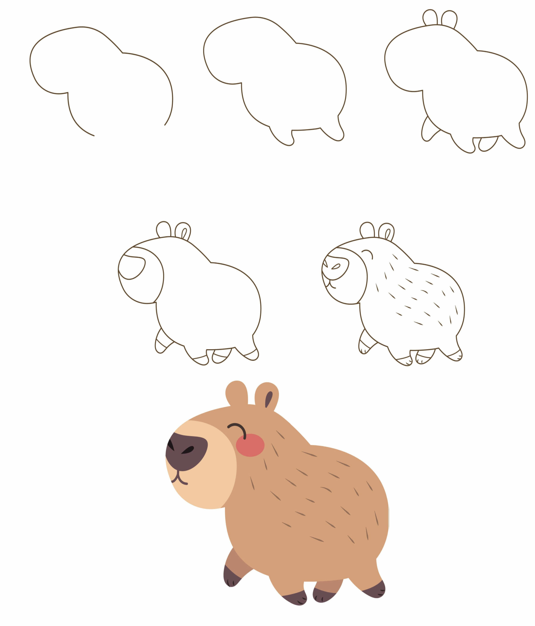Capybara idea (3) Drawing Ideas