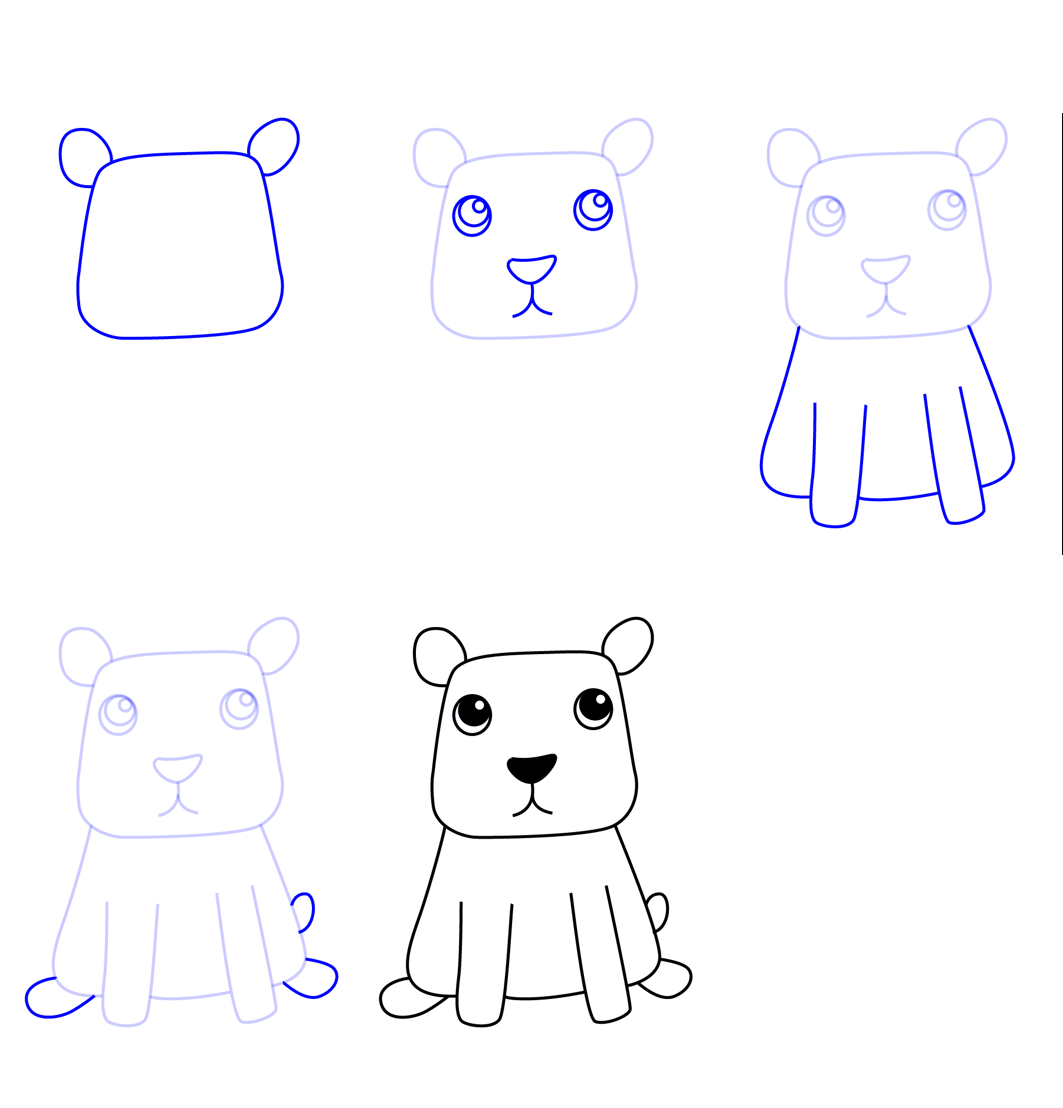 Capybara teddy bear Drawing Ideas