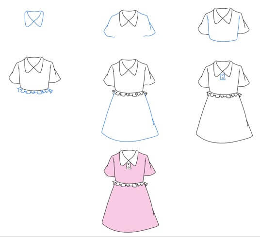 How to draw Children dress (2)