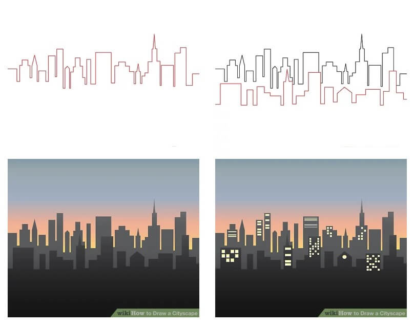 How to draw City idea (22)