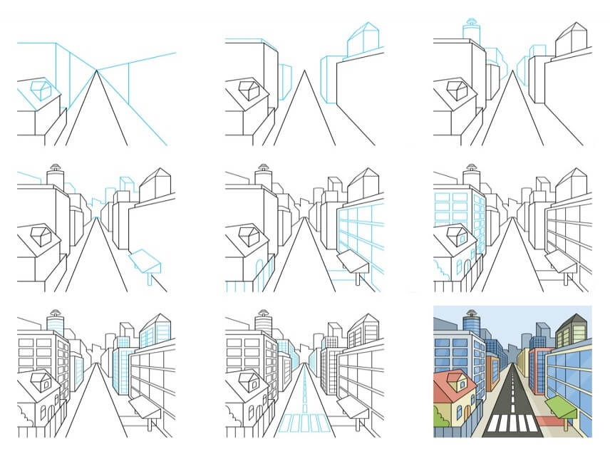 How to draw City idea (25)