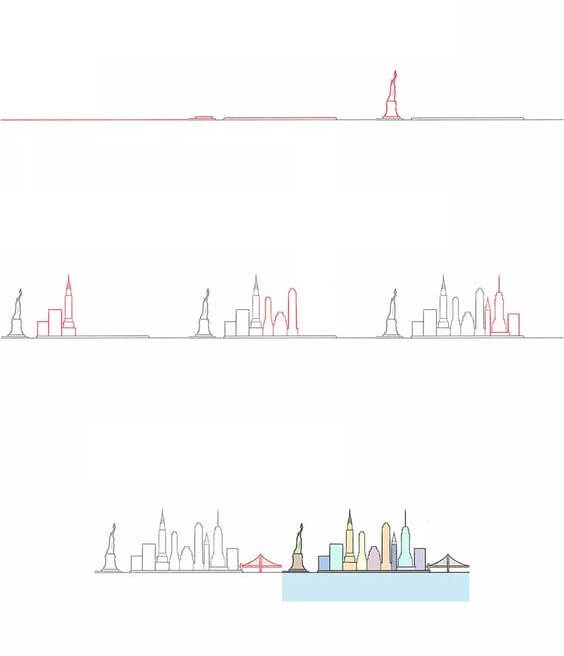 How to draw City idea (7)