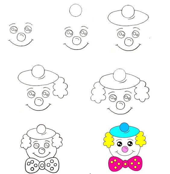 Clown idea (10) Drawing Ideas