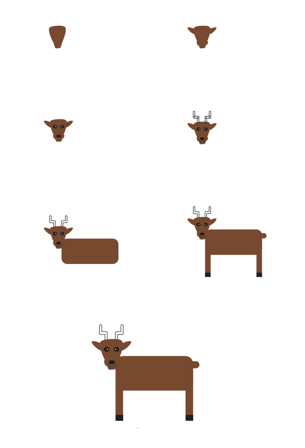 Deer for kid (4) Drawing Ideas