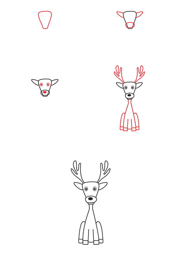 Deer for kid (5) Drawing Ideas