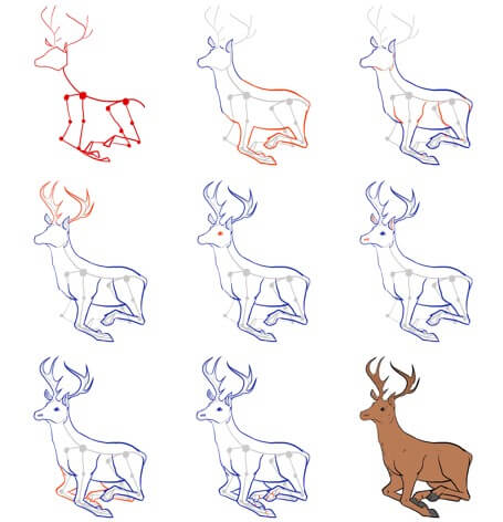 Deer idea (14) Drawing Ideas