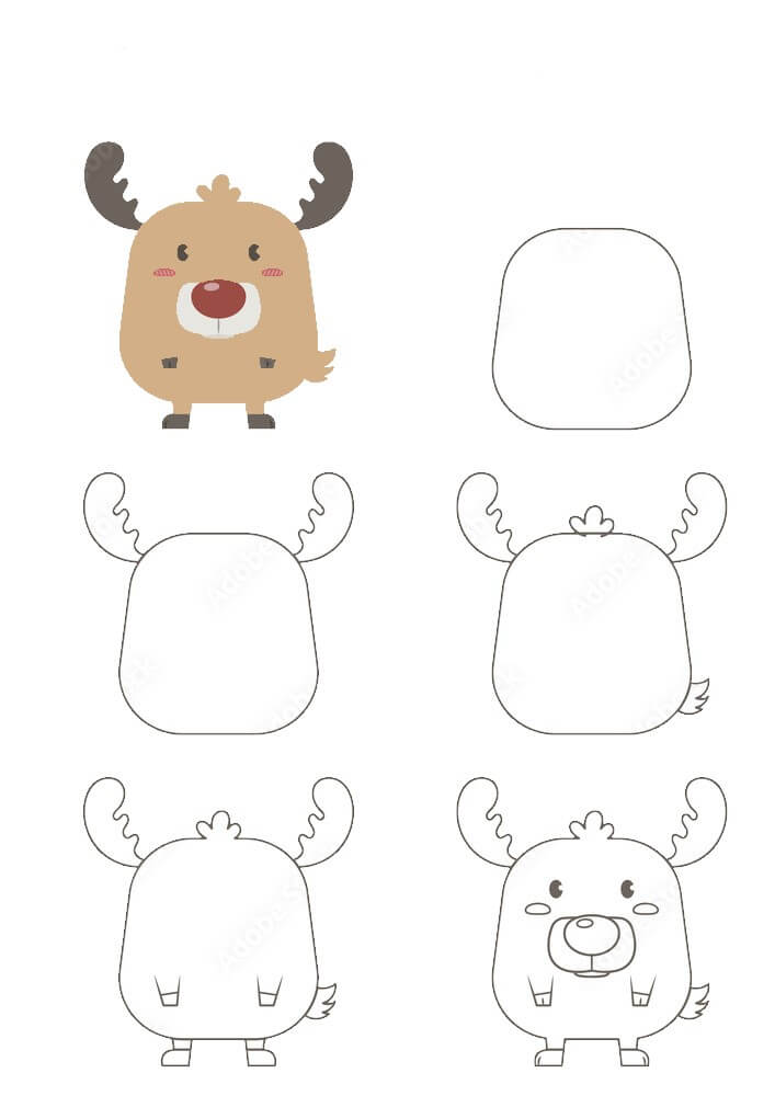 Deer idea (17) Drawing Ideas