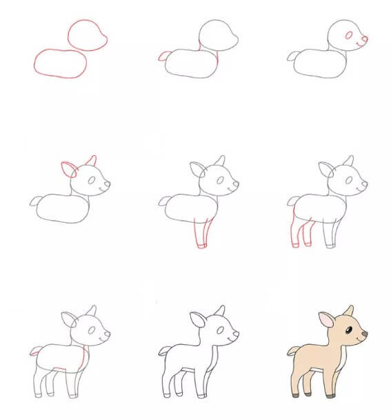 Deer idea (18) Drawing Ideas