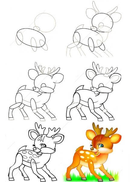 Deer idea (19) Drawing Ideas