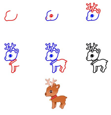 Deer idea (21) Drawing Ideas