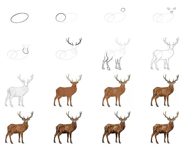 Deer idea (4) Drawing Ideas