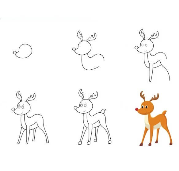 How to draw Deer idea (6)