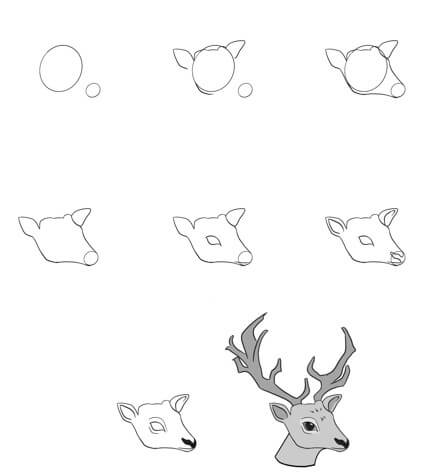 Deer idea (7) Drawing Ideas