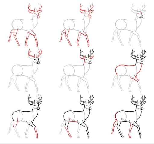 Deer idea (8) Drawing Ideas
