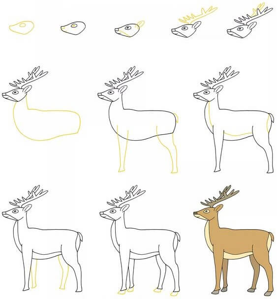Deer idea (9) Drawing Ideas