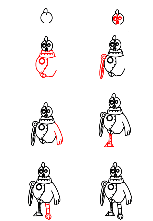 Draw simple robot (2) Drawing Ideas