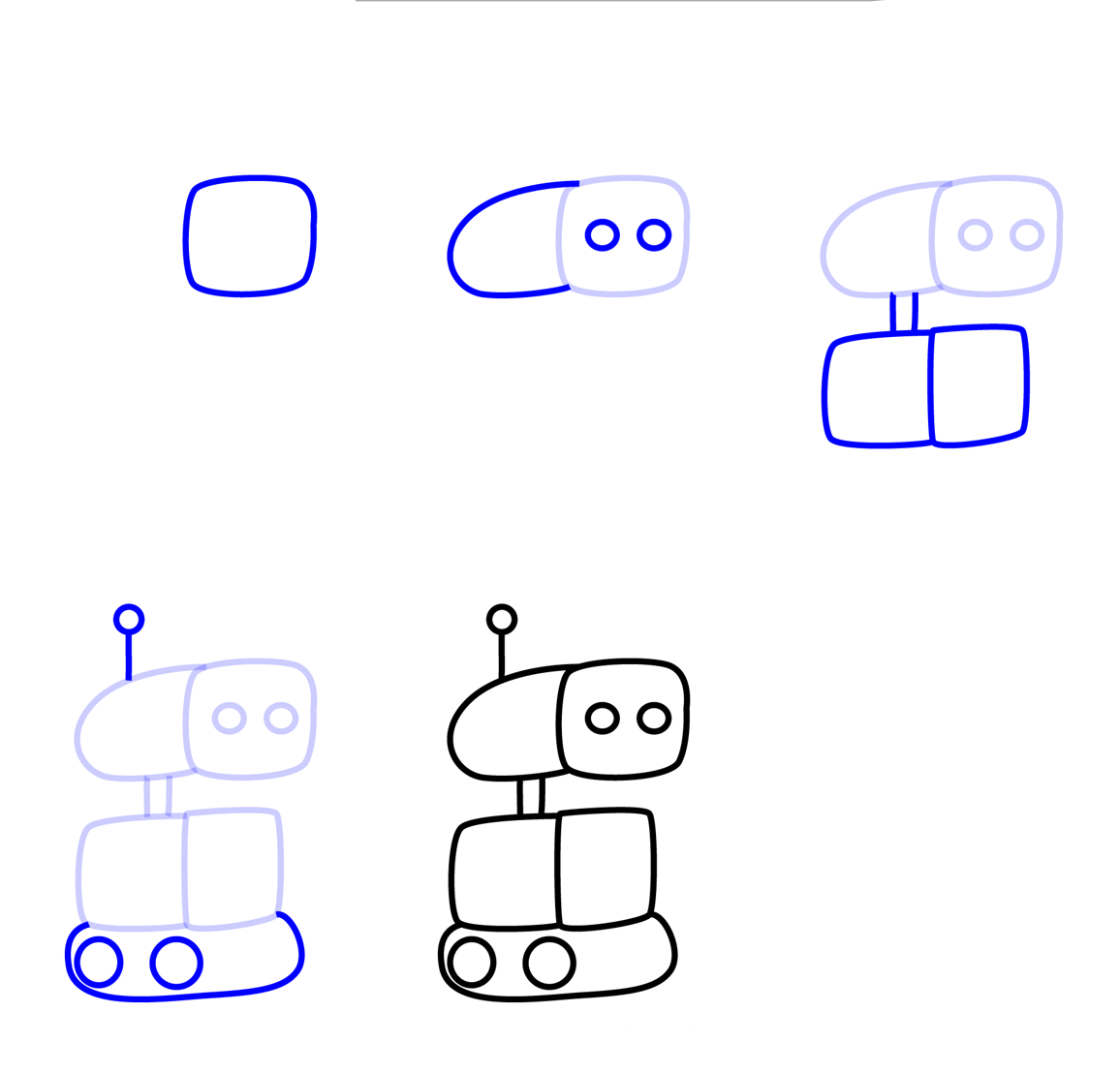 Draw simple robot Drawing Ideas