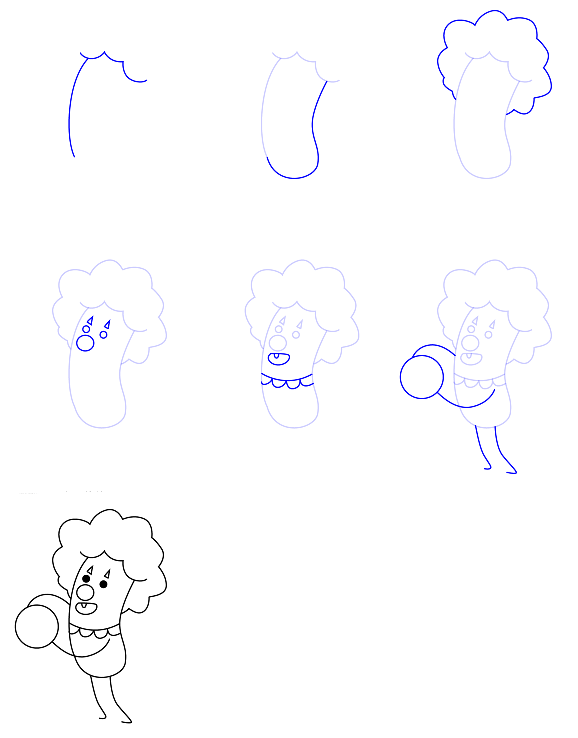 Drawing a simple clown Drawing Ideas