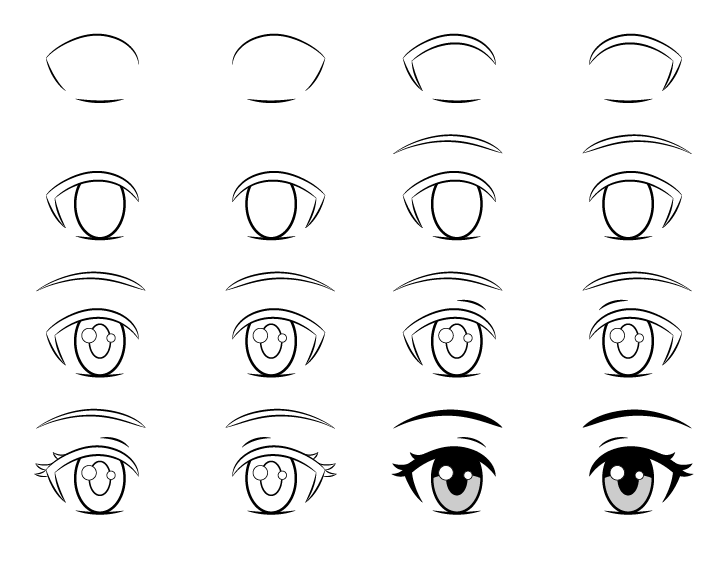 Drawing simple anime eyes Drawing Ideas