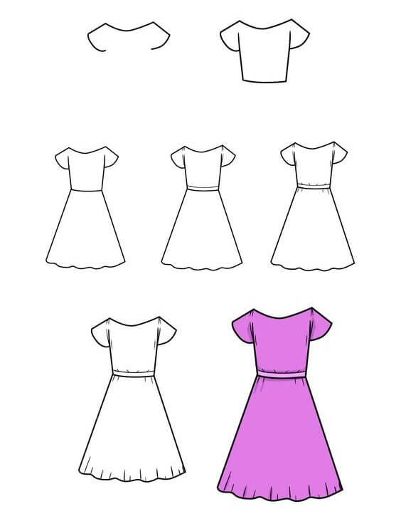 How to draw Dress idea (13)