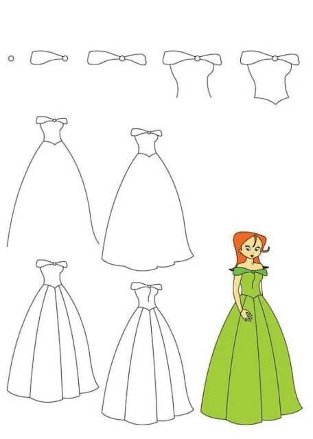 How to draw Dress idea (22)