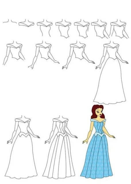 How to draw Dress idea (23)