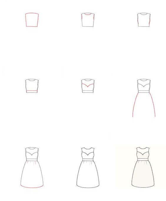 How to draw Dress idea (7)