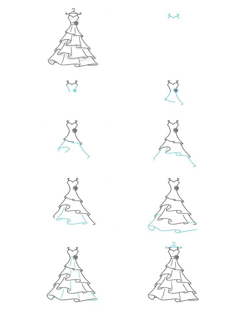 How to draw Dress idea (9)