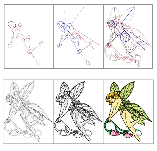 Flower fairy (1) Drawing Ideas