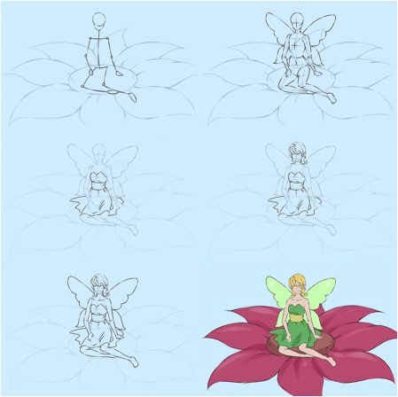 Flower fairy (3) Drawing Ideas