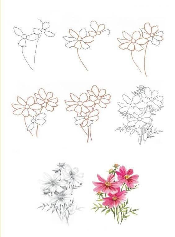 Flower idea (12) Drawing Ideas