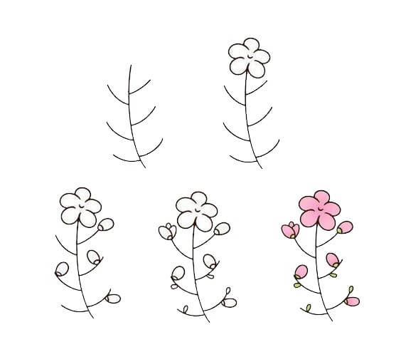 Flower idea (23) Drawing Ideas