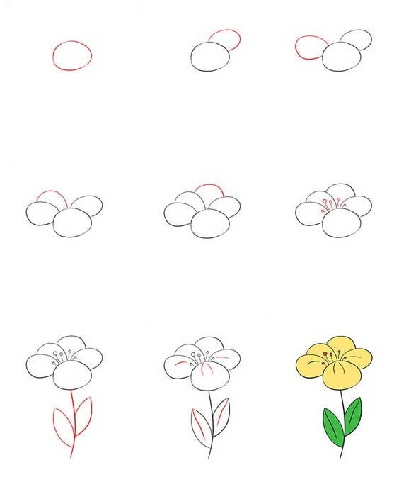 Flower idea (26) Drawing Ideas