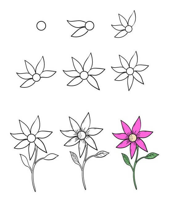 Flower idea (36) Drawing Ideas