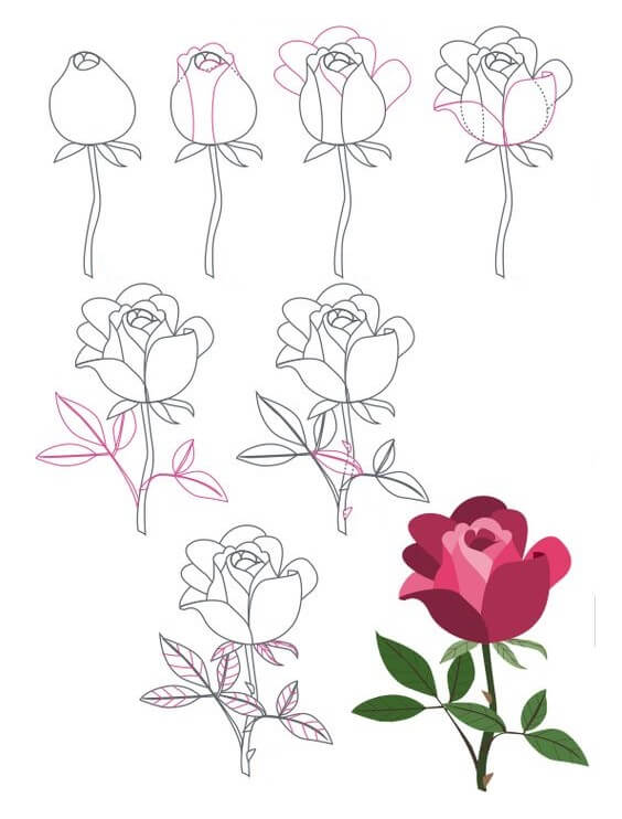 Flower idea (48) Drawing Ideas