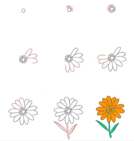 Flower idea (55) Drawing Ideas