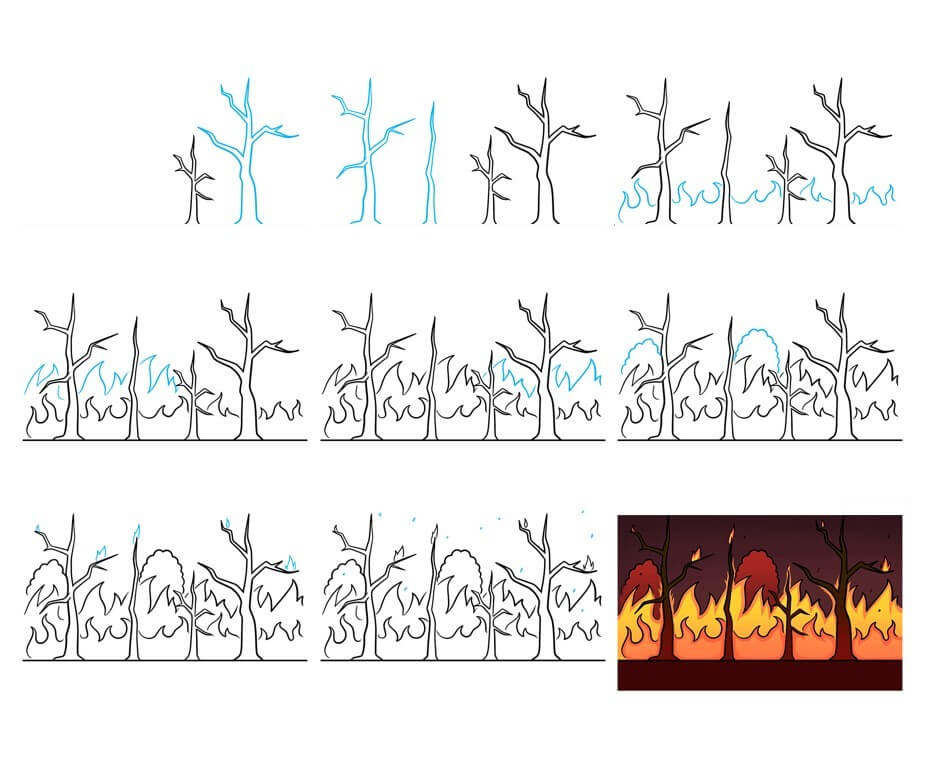 How to draw Foest idea (15)