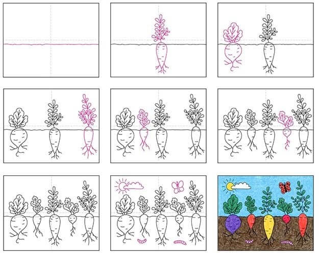 How to draw Garden idea (12)