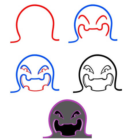 Ghost face (8) Drawing Ideas