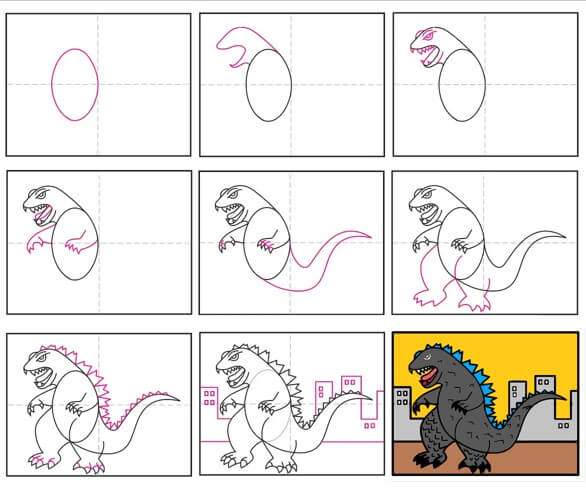 Godzilla idea (12) Drawing Ideas